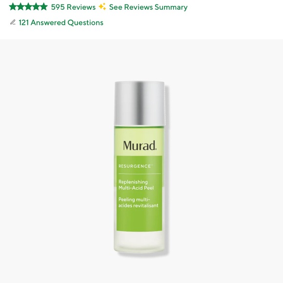 Murad Resurgence Multi-Acid Peel - Light Green and Silver